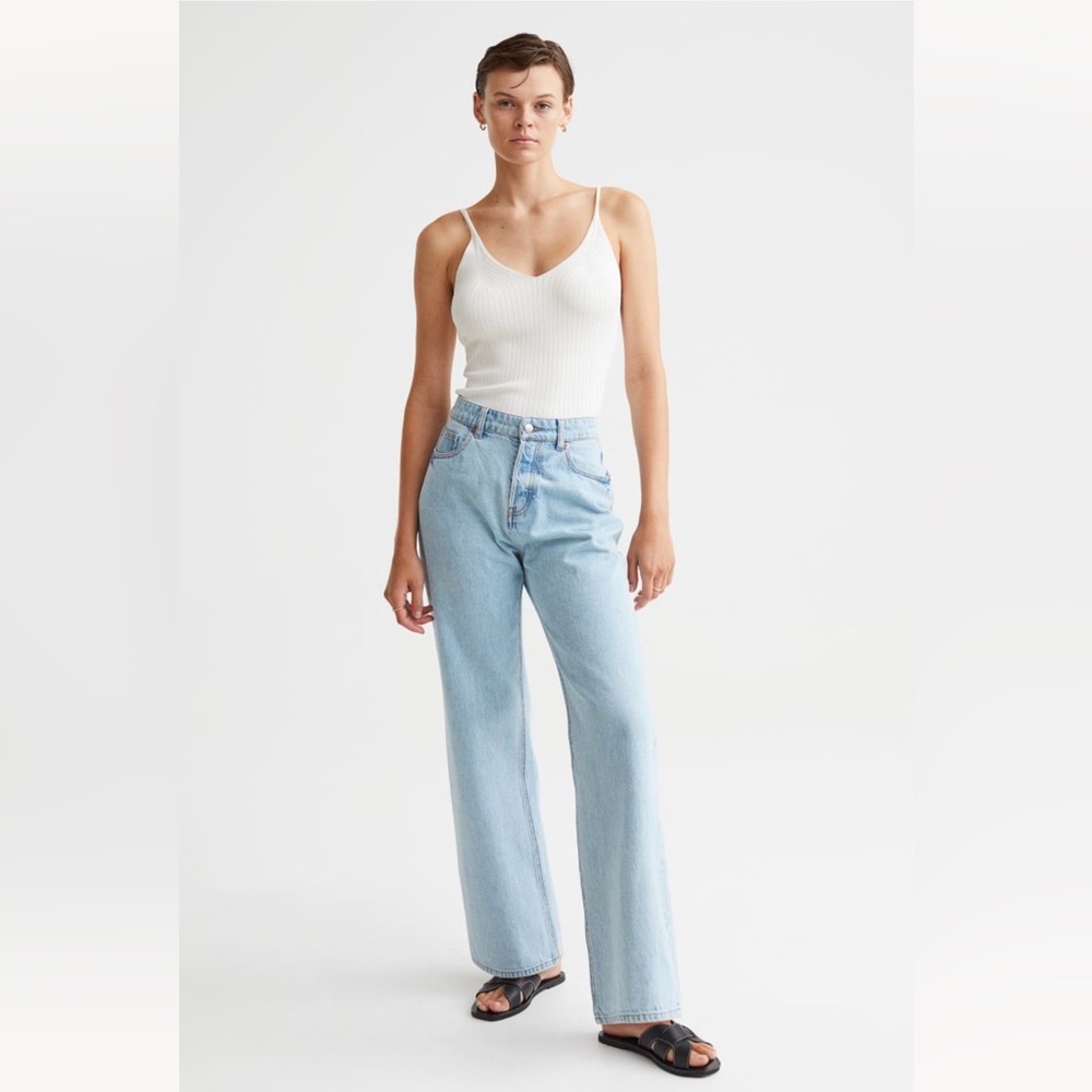 H&M Wide High jean, NWT, size 6